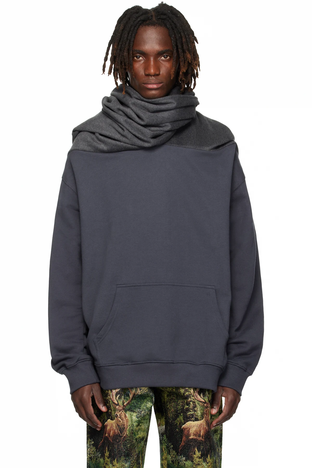 SSENSE Exclusive Gray Loopsweater Hoodie