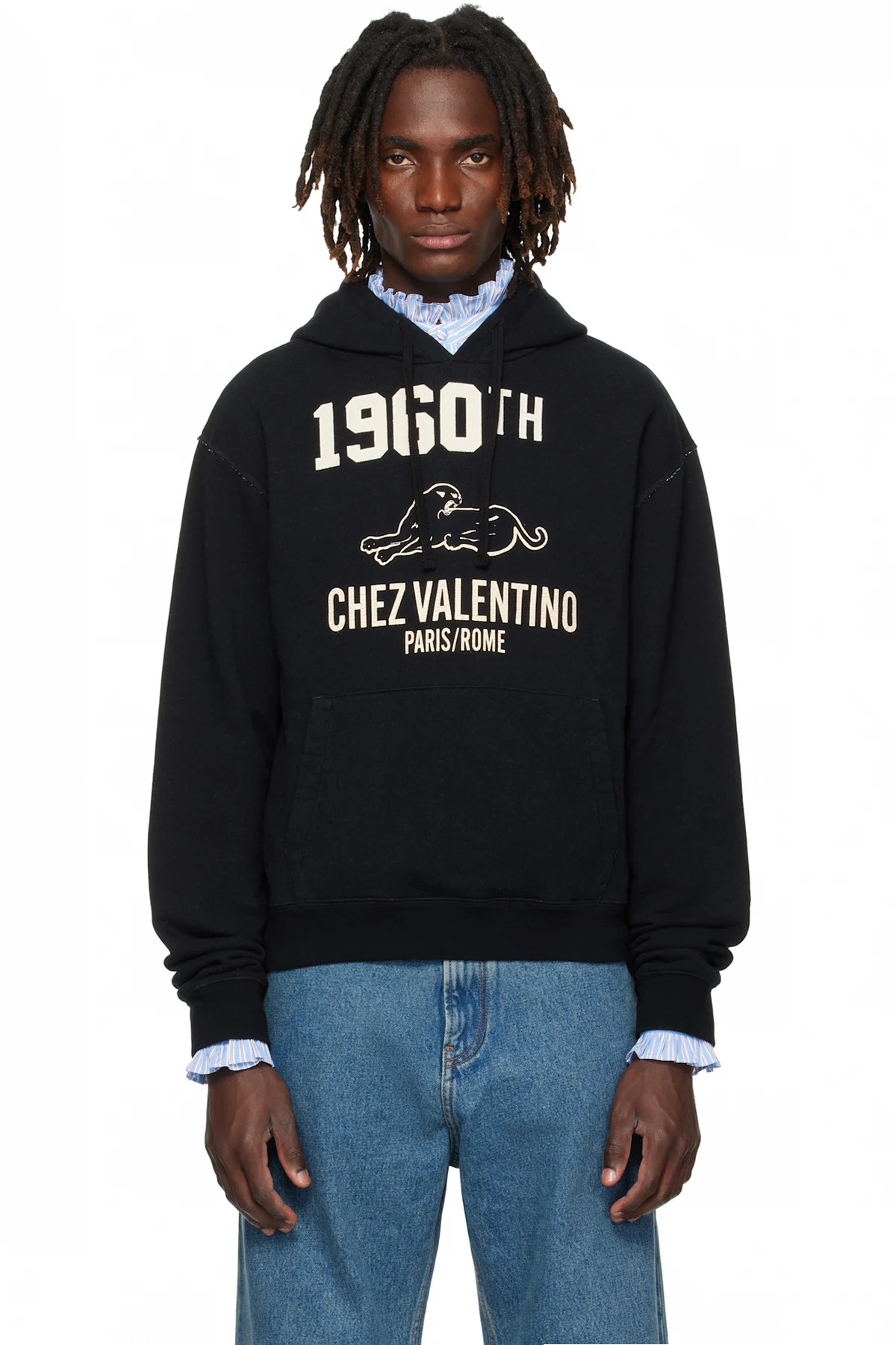 Black 'Chez Valentino' Hoodie