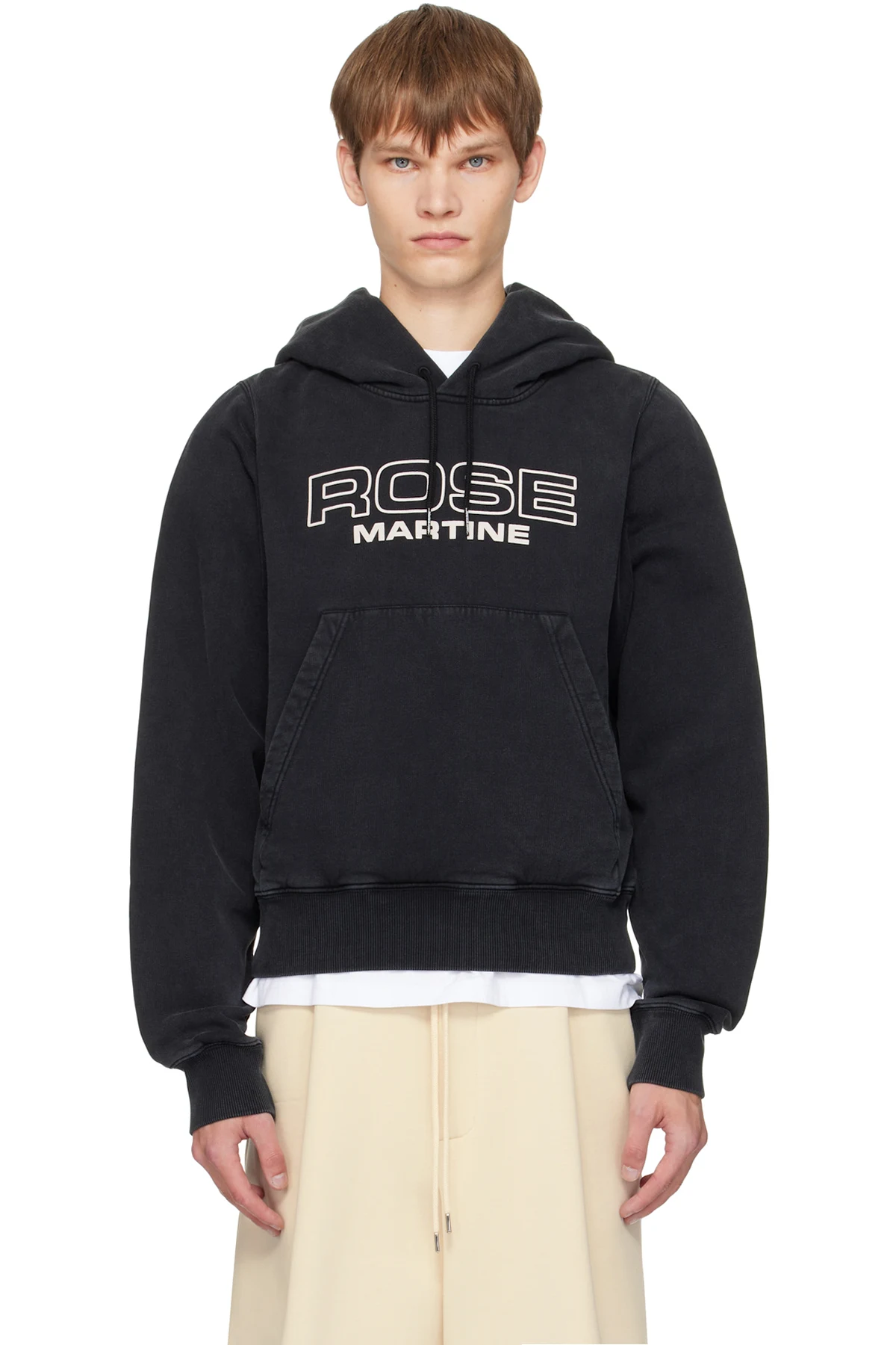 Black Shrunken Hoodie