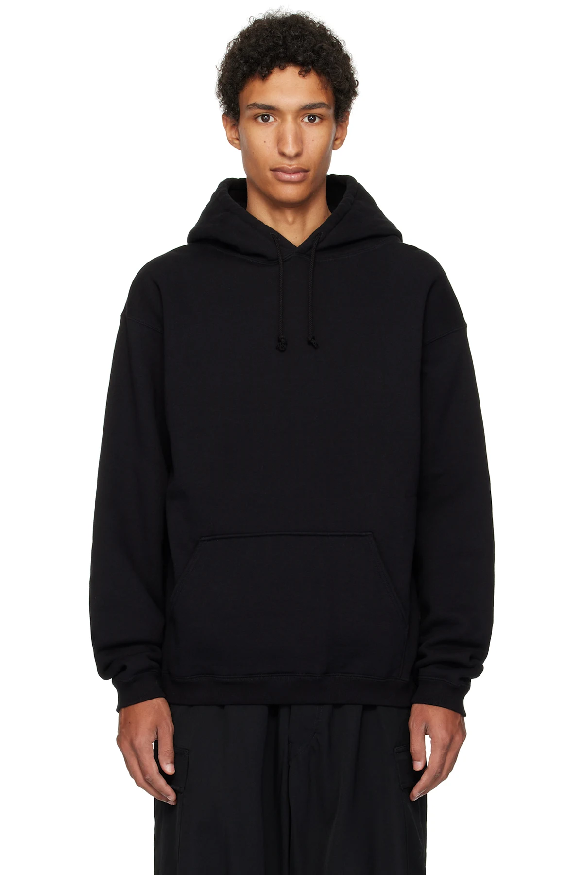 Black Printed Hoodie