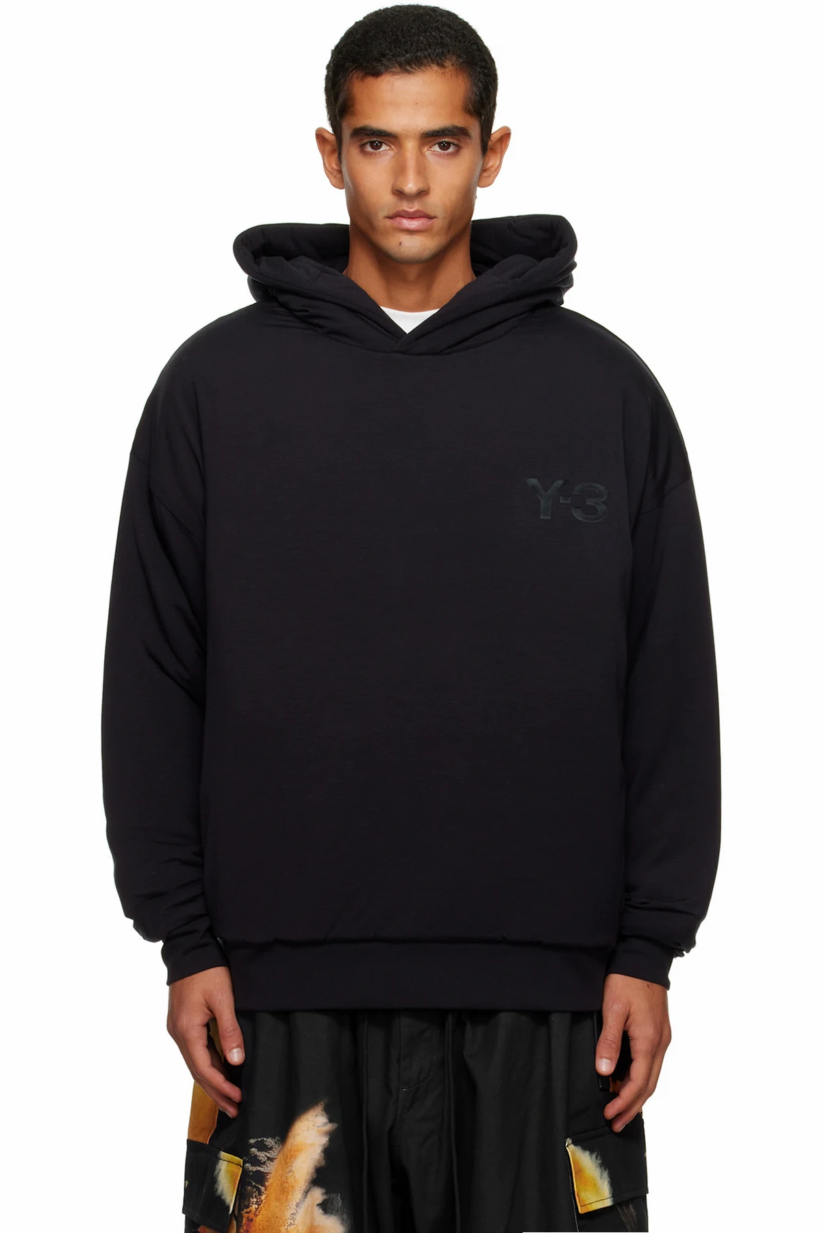 Black Padded Hoodie