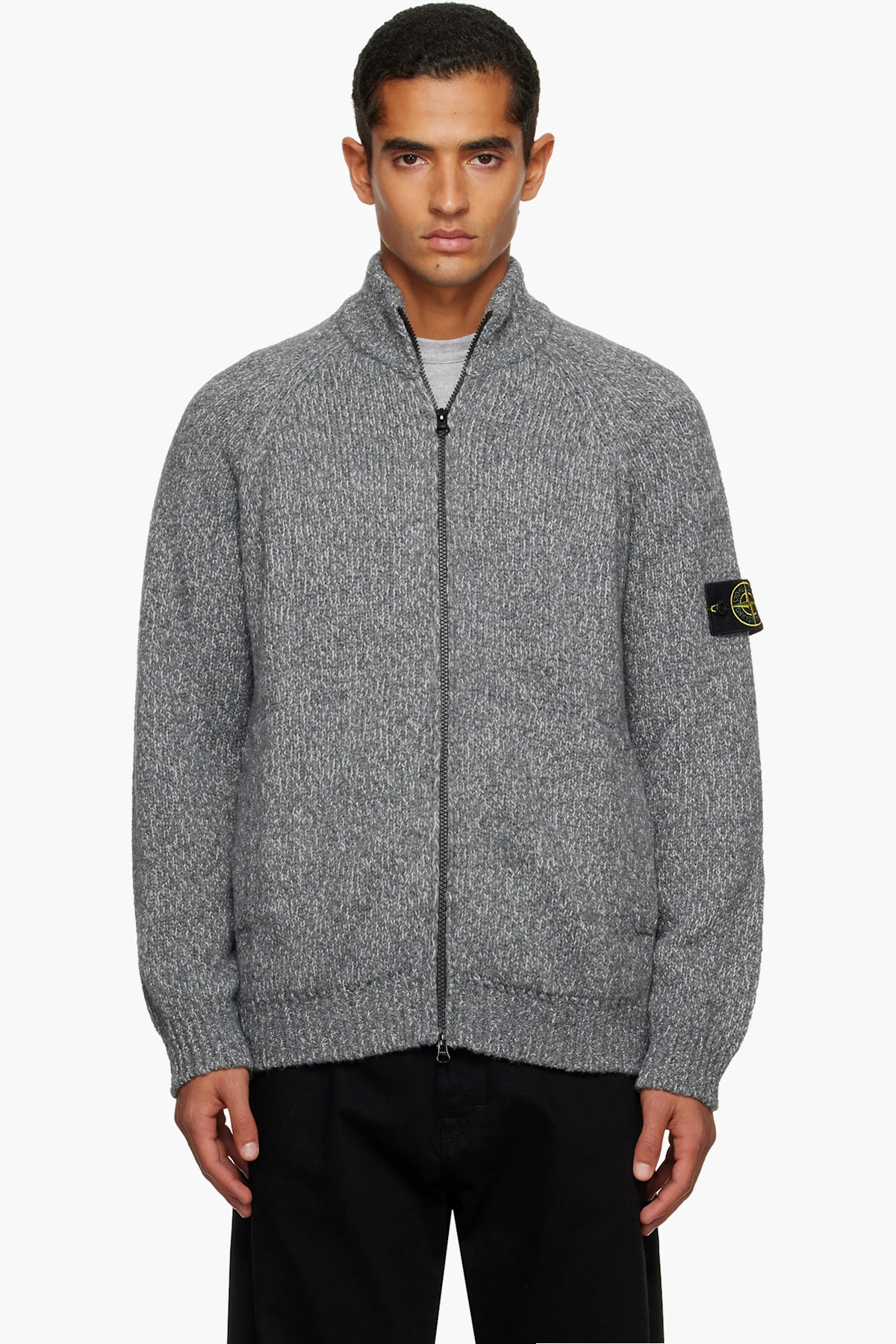 Gray 5100051 Wool Cardigan