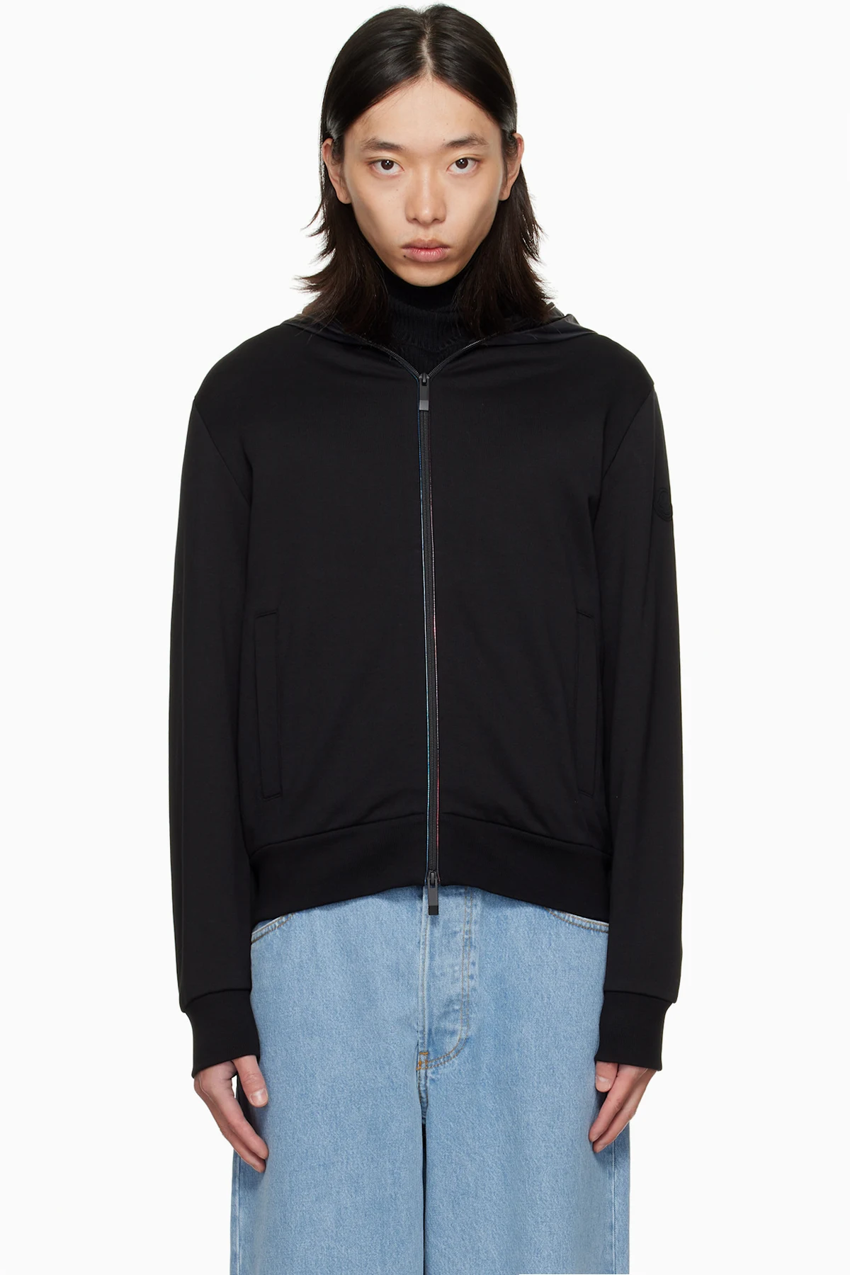 Black Zip Up Cardigan Jacket