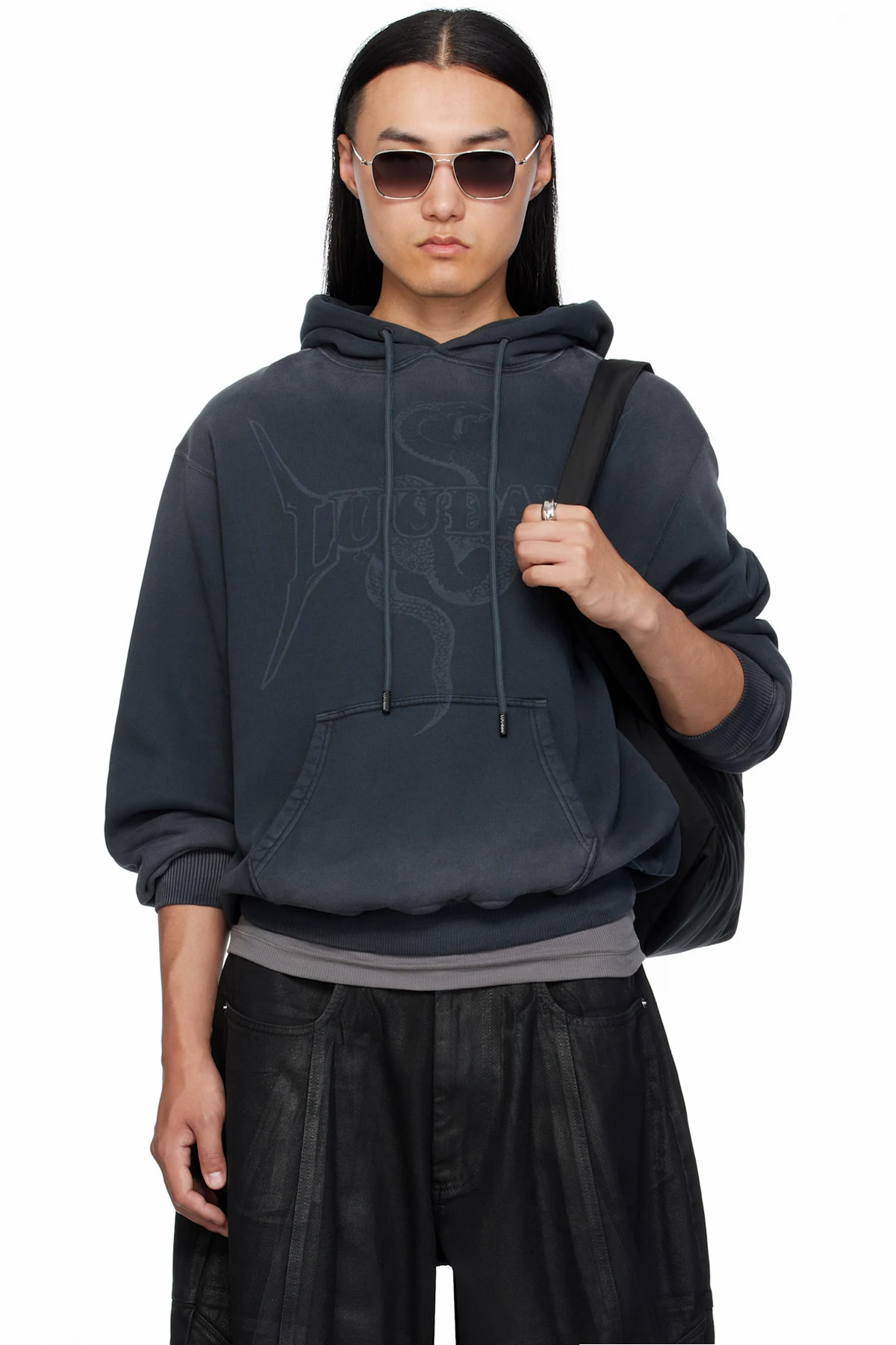Gray Slouch Hoodie