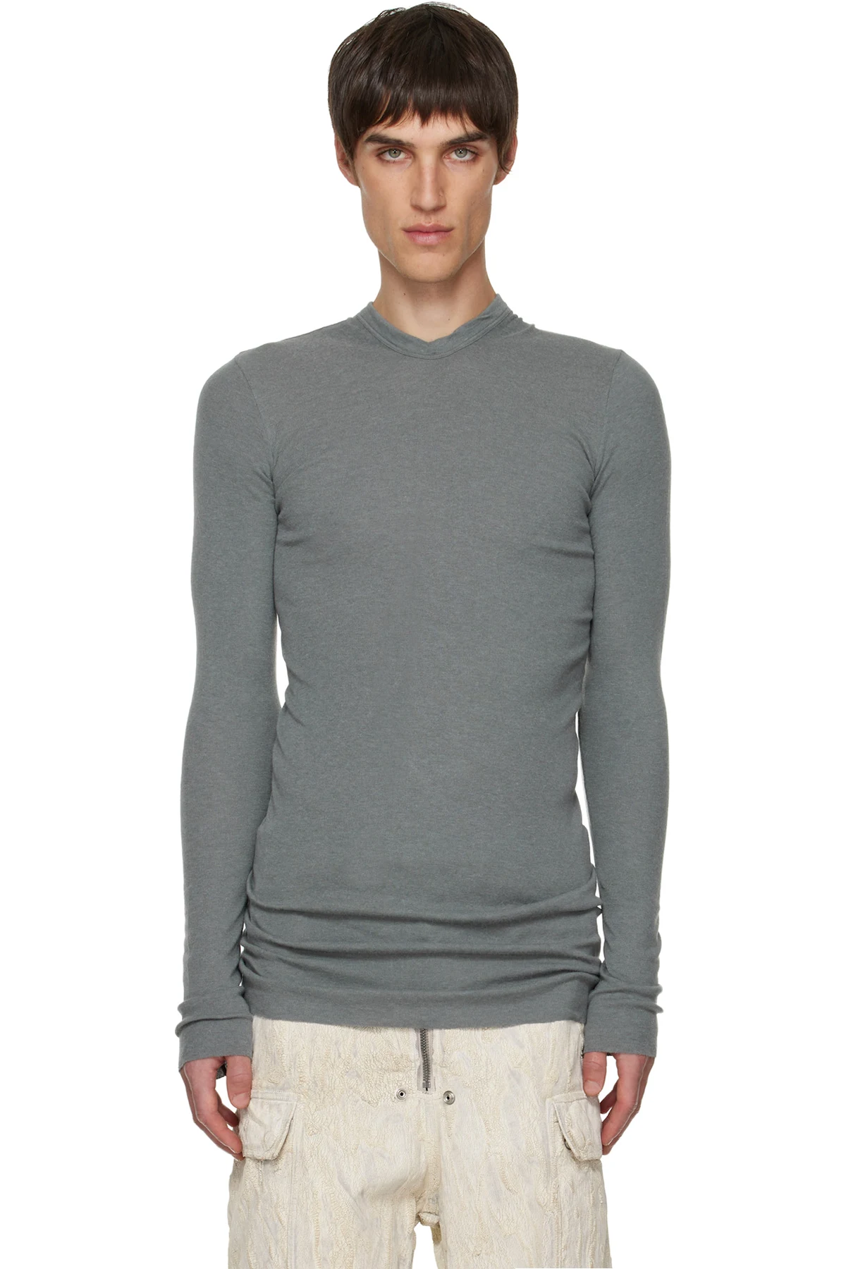 Gray Concordians Rib LS Hoodie