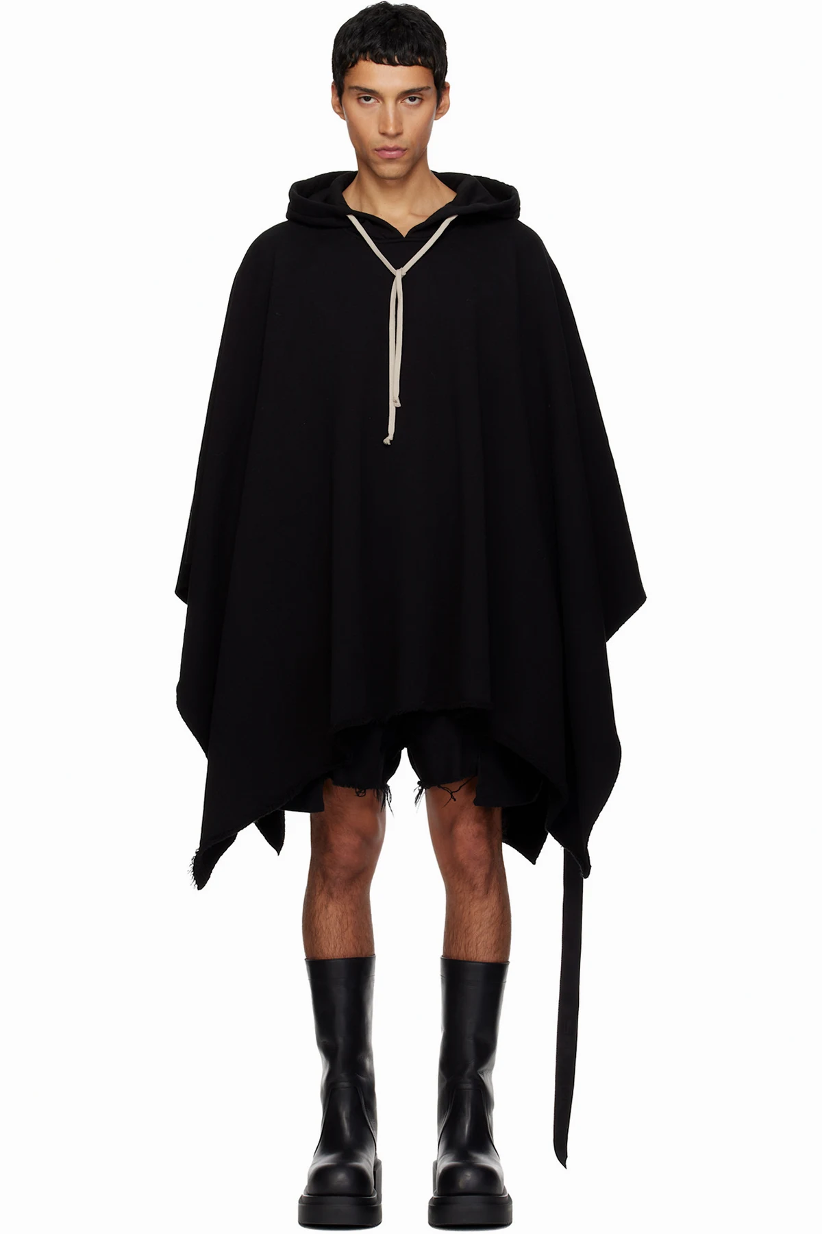 Black Poncho Hoodie