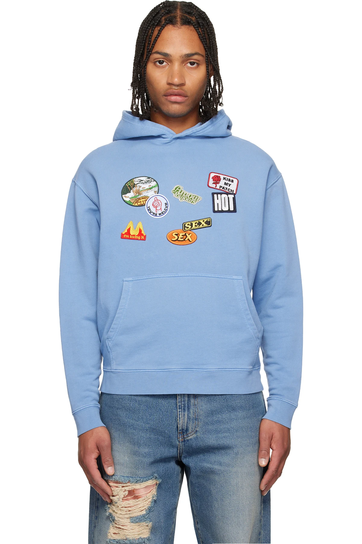 Blue 'The Perfect Patch' Hoodie