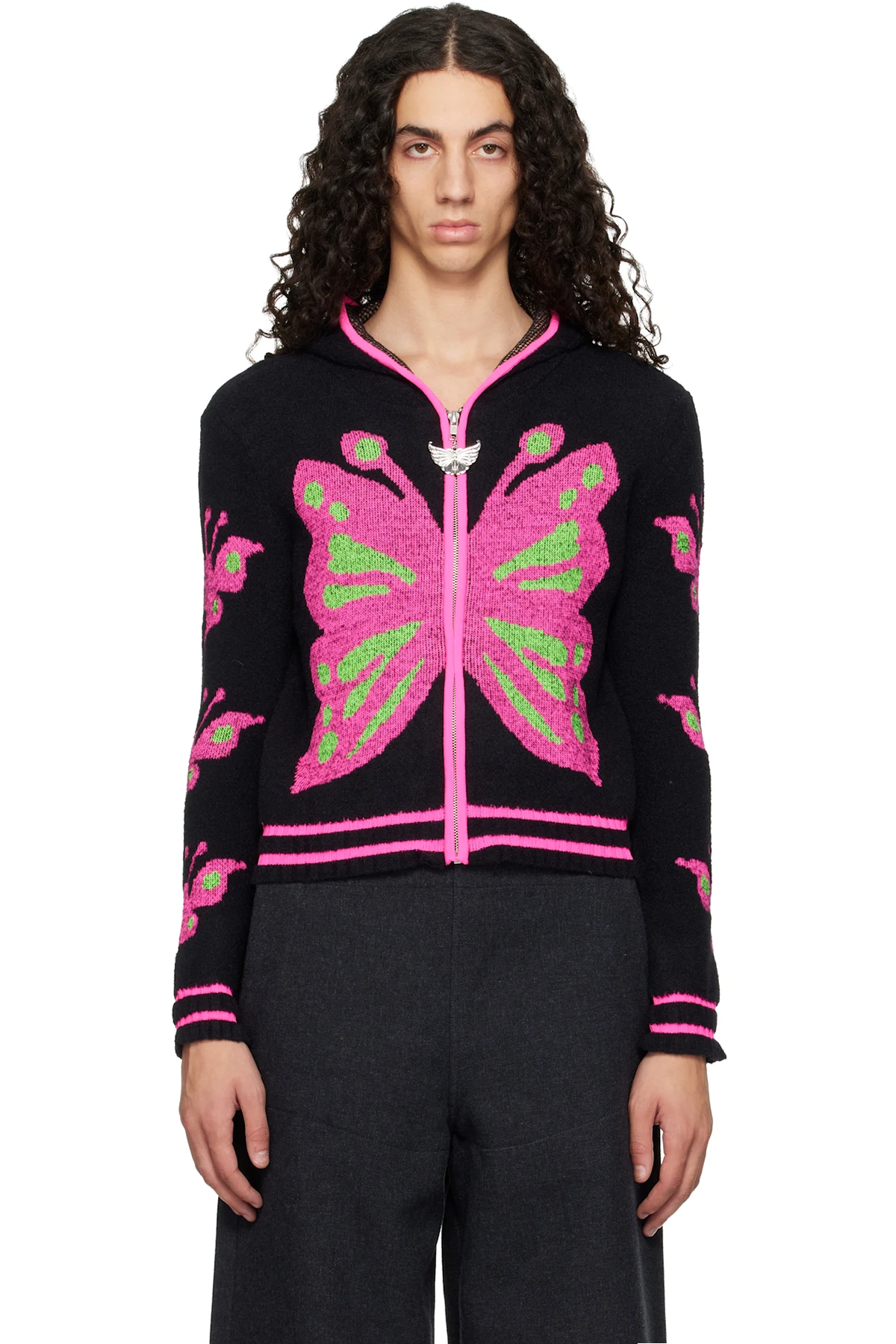 Black Neon Butterfly Hoodie