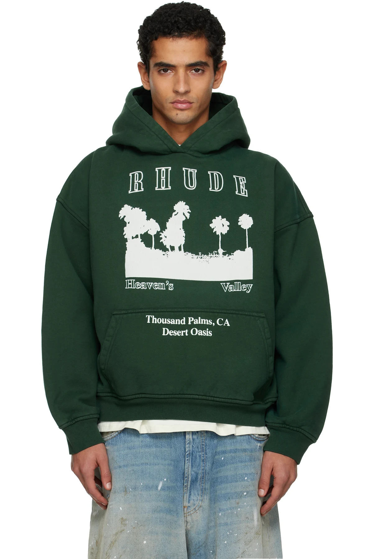 Green 'Thousand Palms' Hoodie