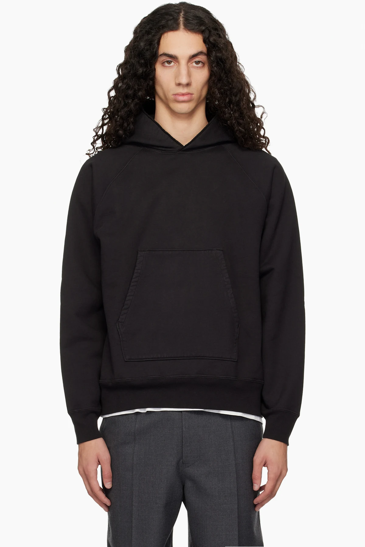 Black Super Weighted Hoodie