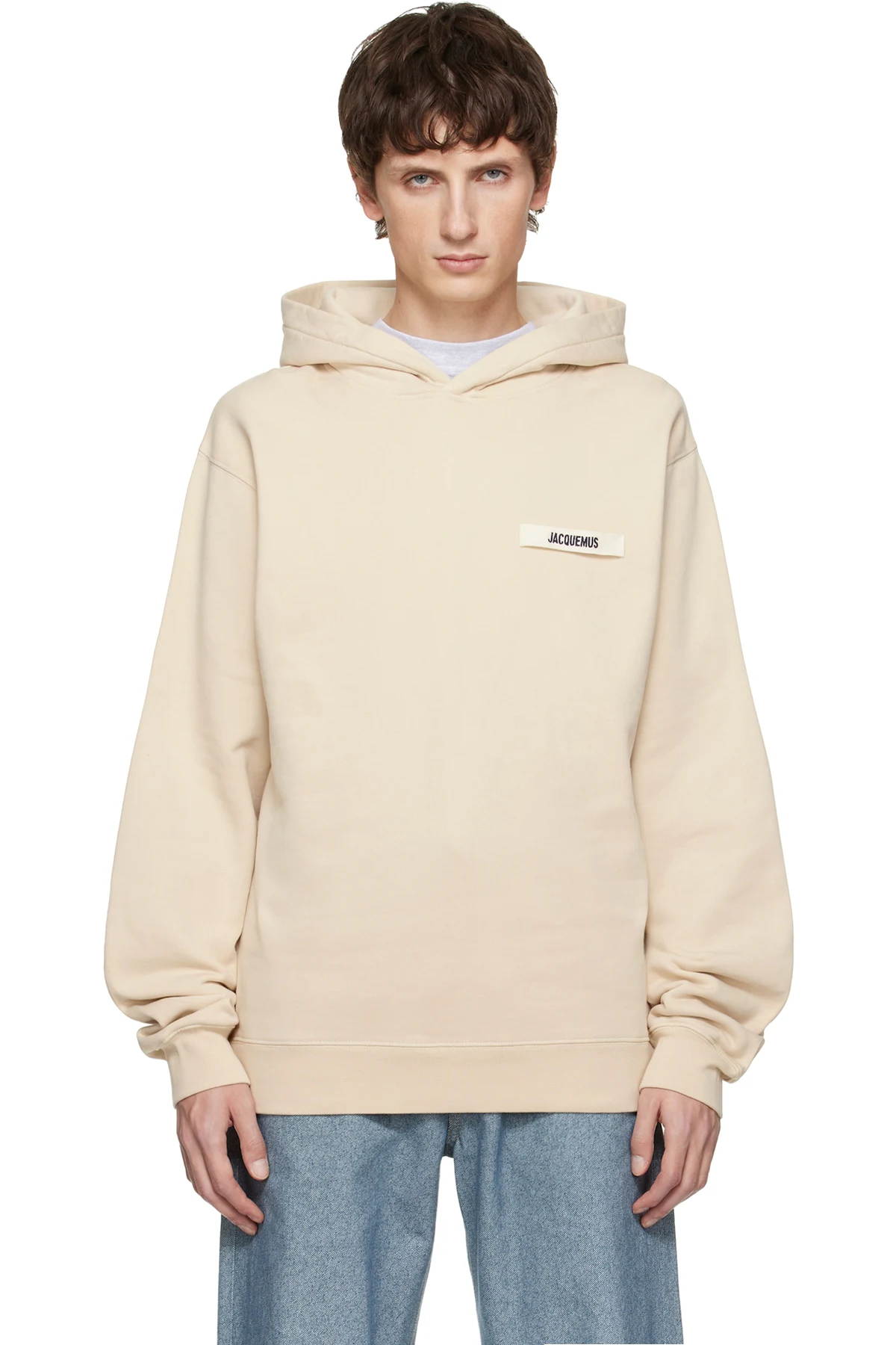 Beige 'The Gros Grain' Hoodie