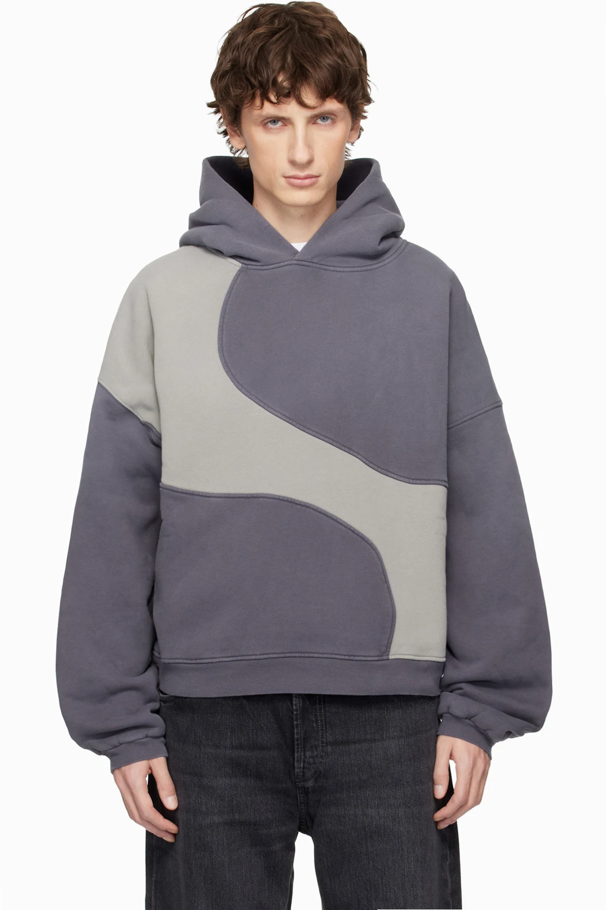 Gray Wave Hoodie