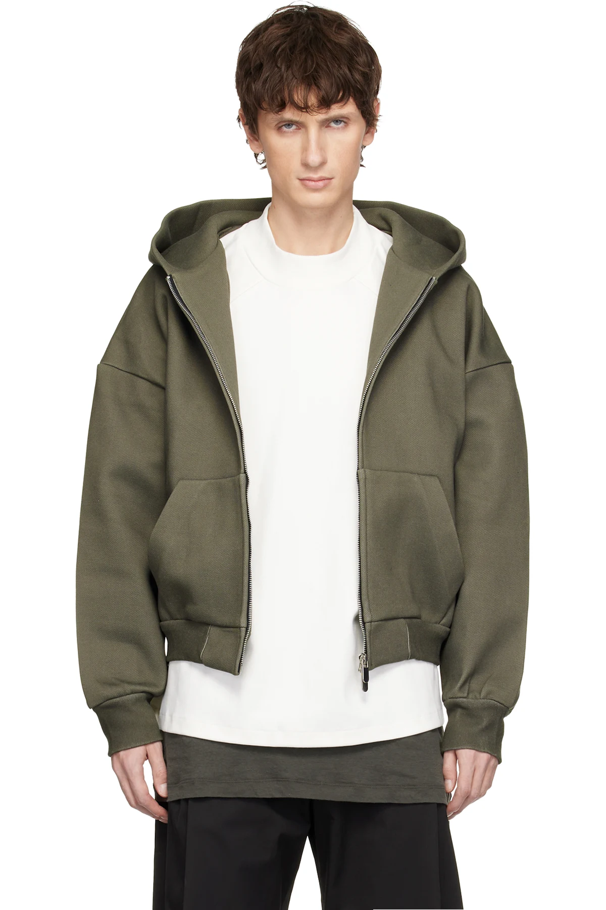 Green V2 Zipped Hoodie