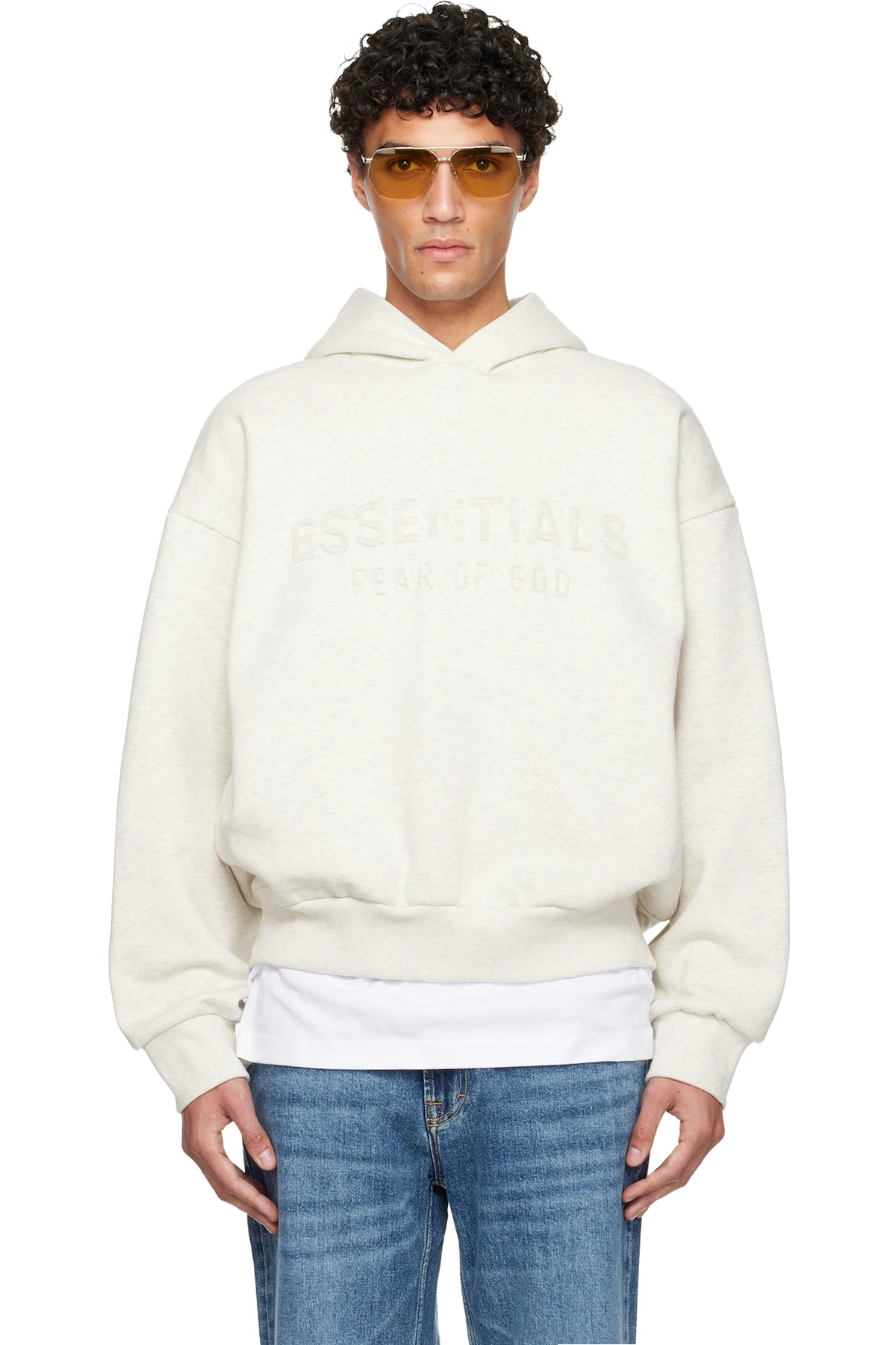 Off-White Holiday Embossed 'Essentials' Classic Hoodie
