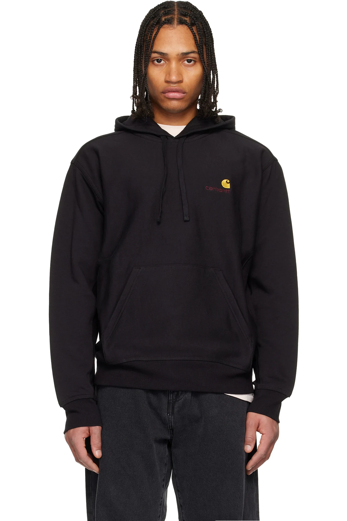 Black American Script Hoodie