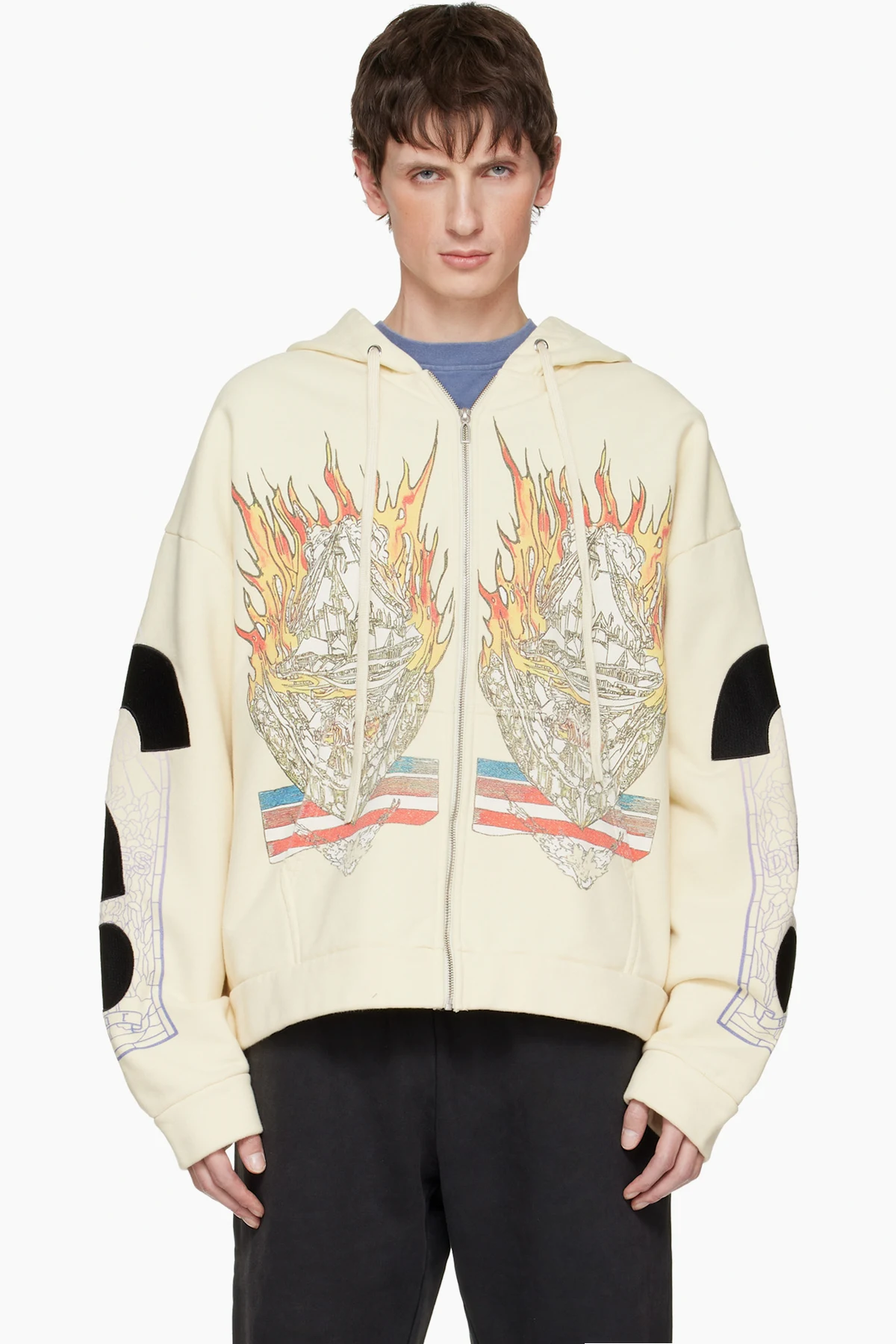 Off-White Engulfed Memories Zip Up Hoodie