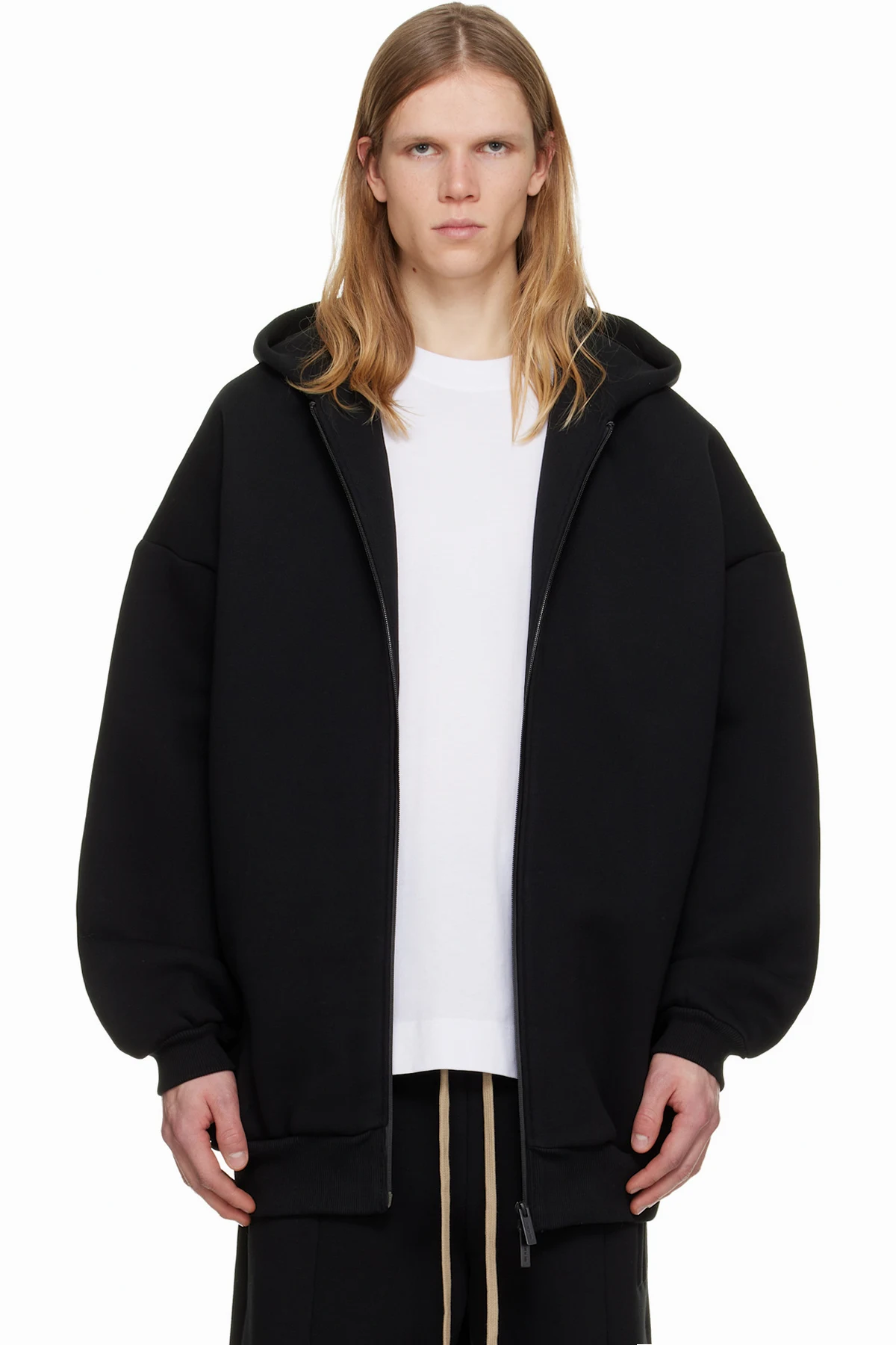 Black Athletics Zip Up Hoodie