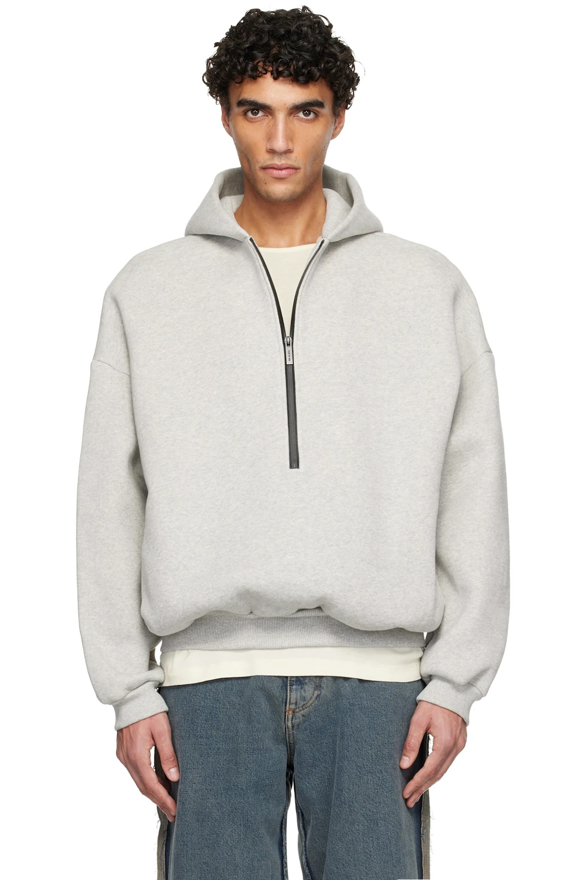 Gray Athletics Half Zip Hoodie