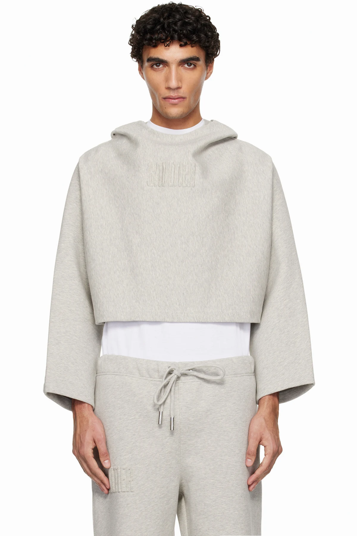Gray 'The Embossed Gaultier' Hoodie