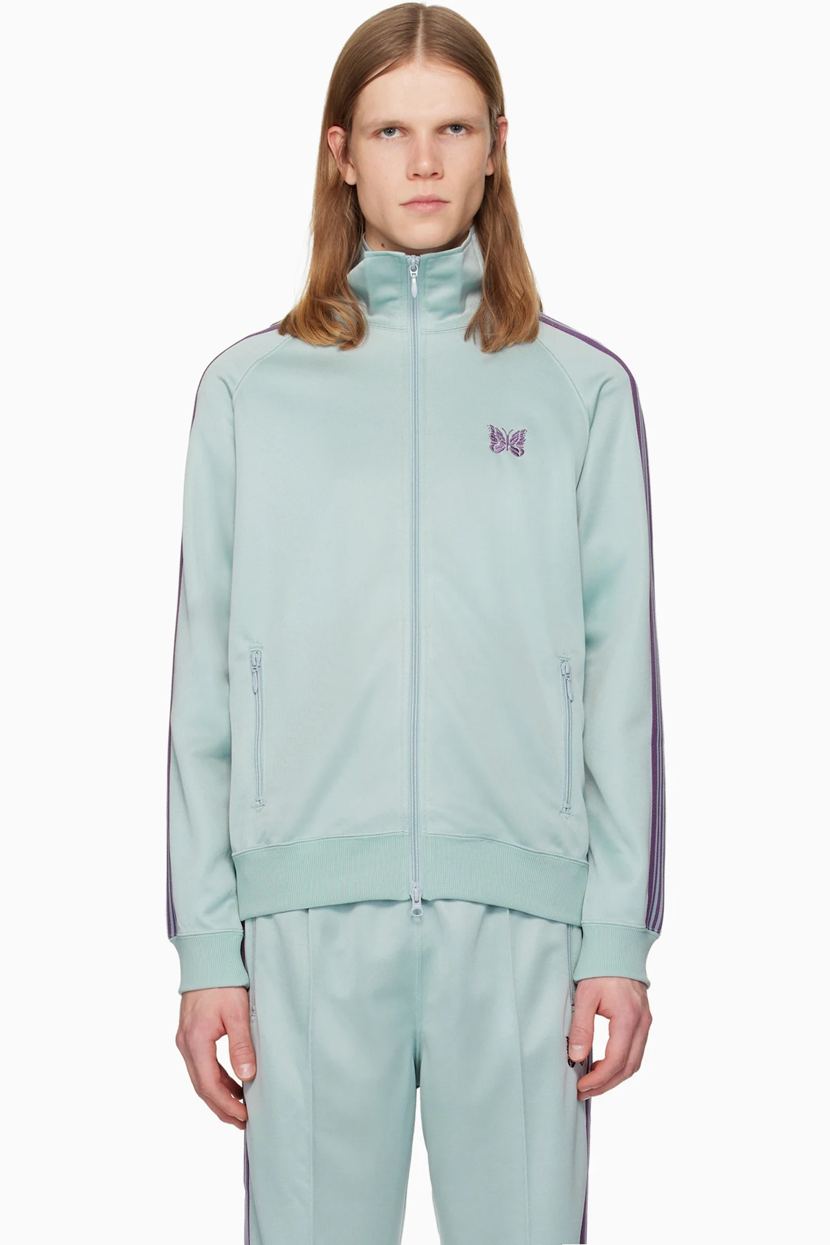 Green Poly Smooth Track Jacket