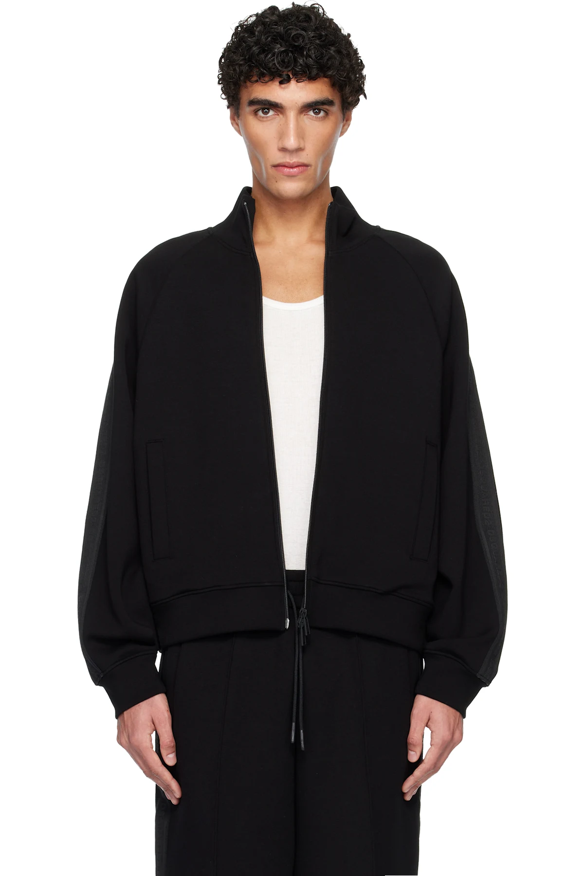 Black D2 Tape Zipped Jacket