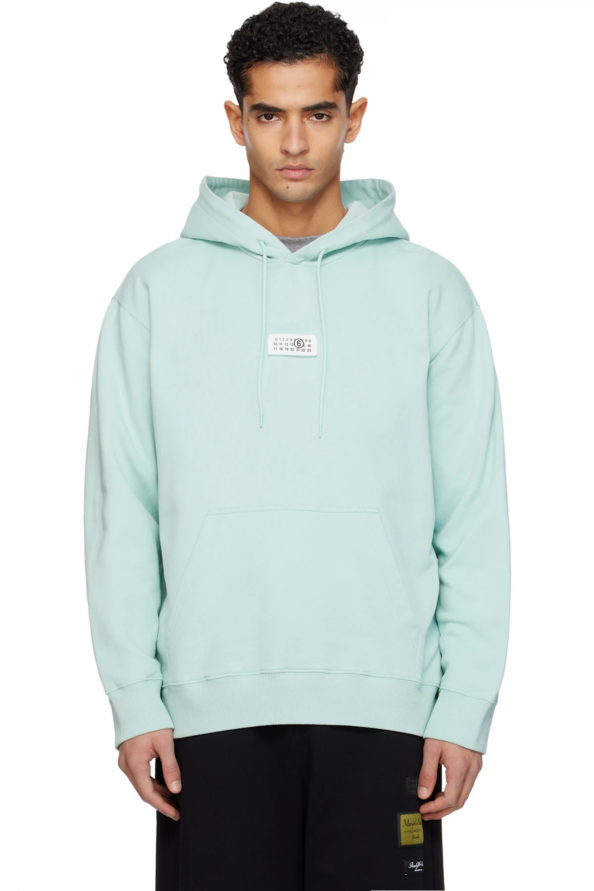 Blue Logo Patch Hoodie