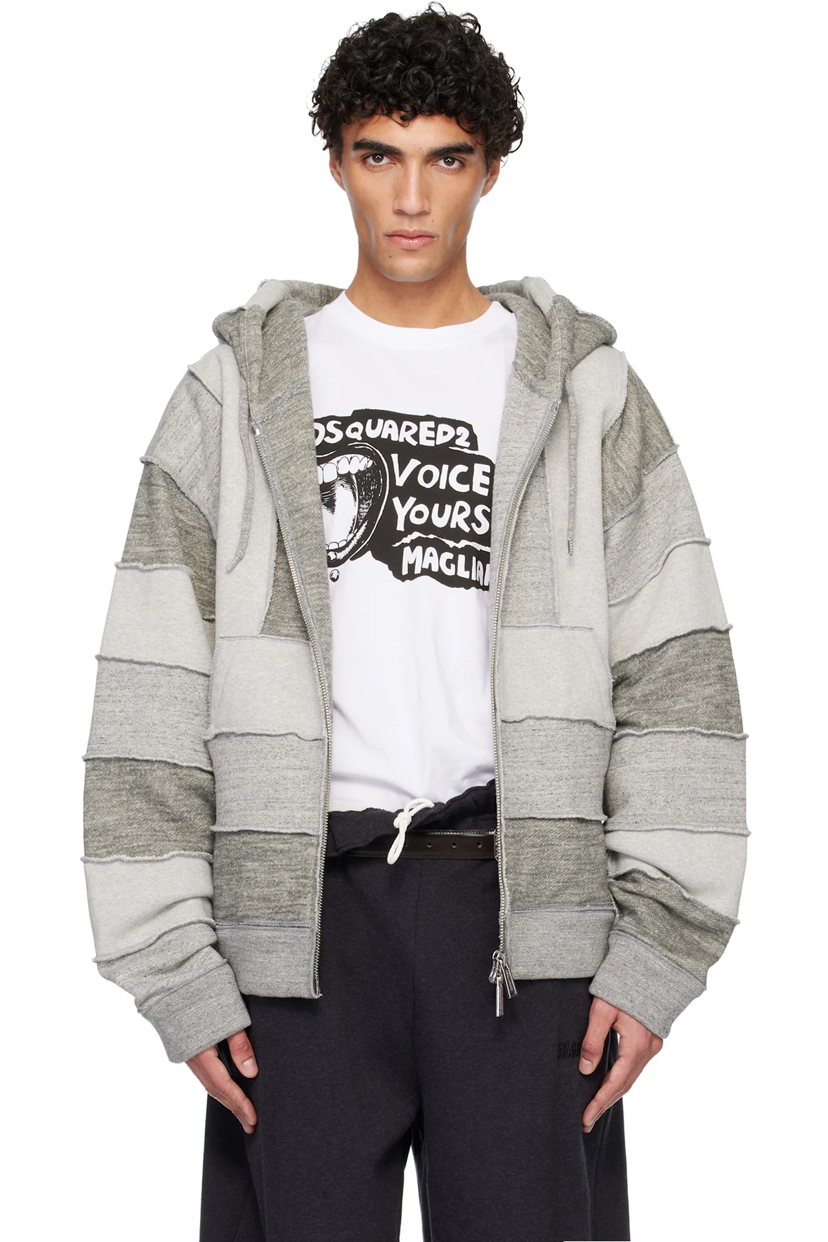 Gray Magliano Edition Mix Grey Venue Fit Zipped Hoodie