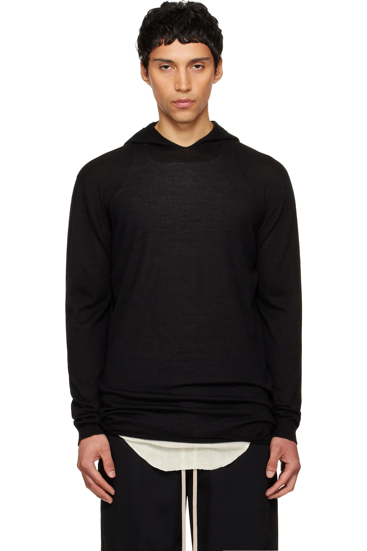 Black Temple Oversized LS Hoodie