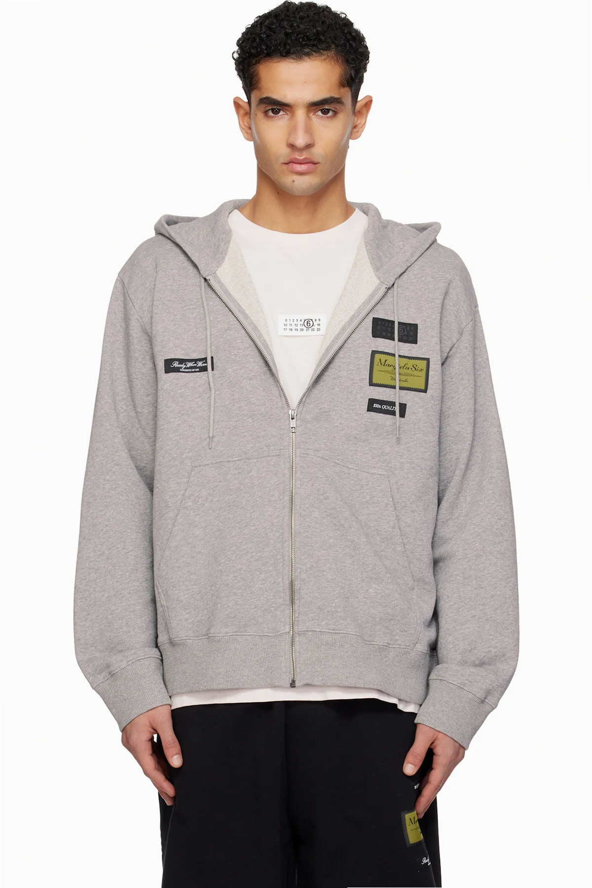 Gray Label Patch Hoodie