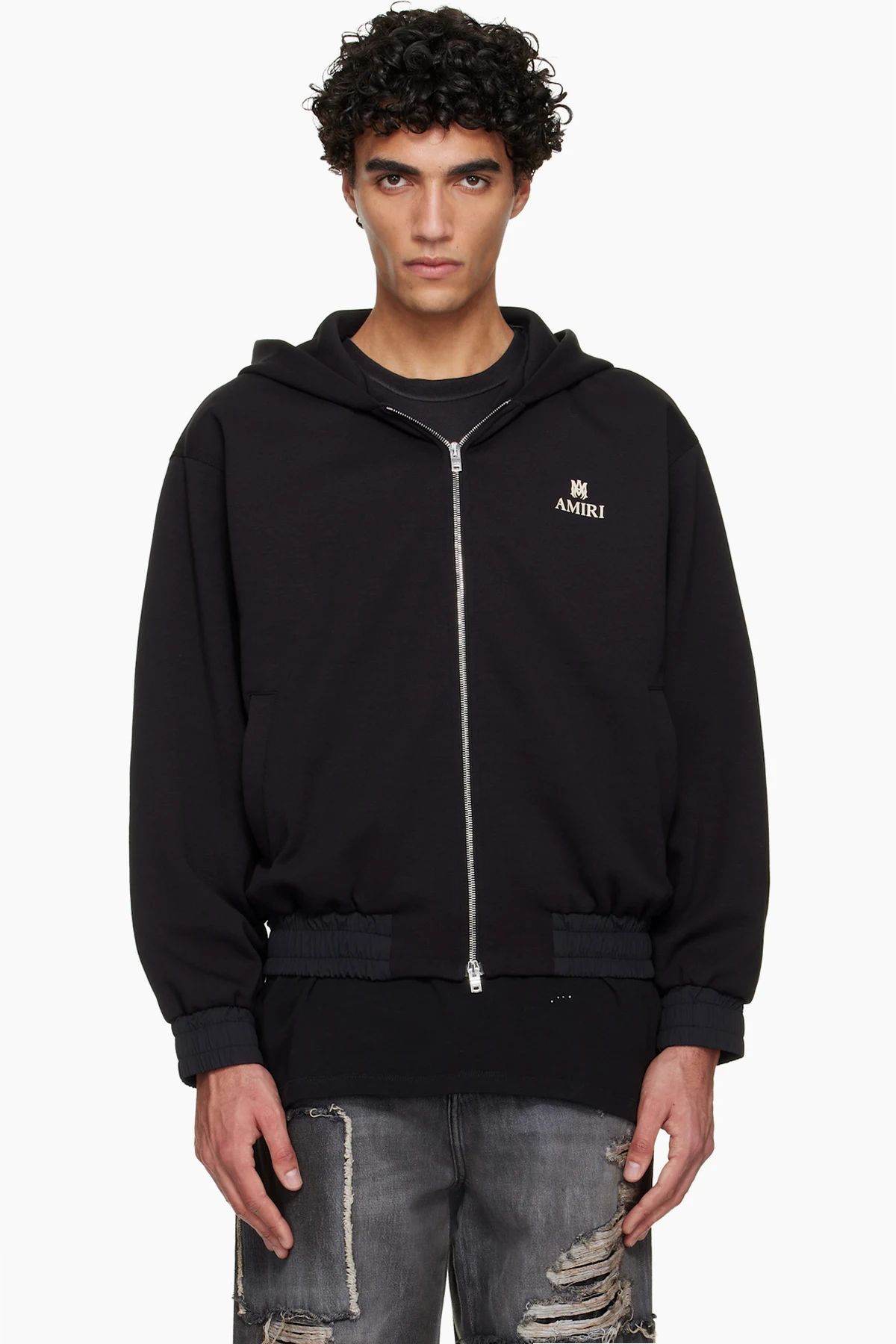 Black MA Hooded Jacket