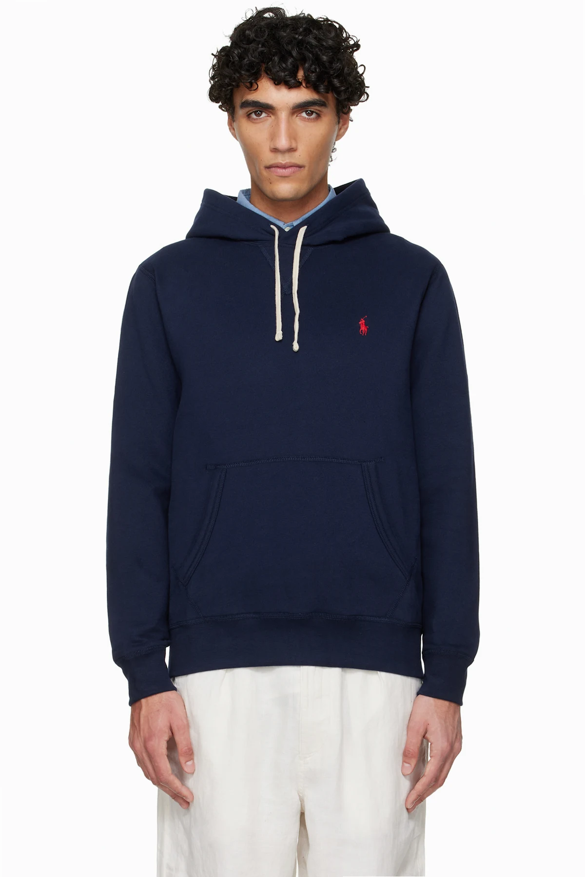 Navy 'The RL' Fleece Hoodie