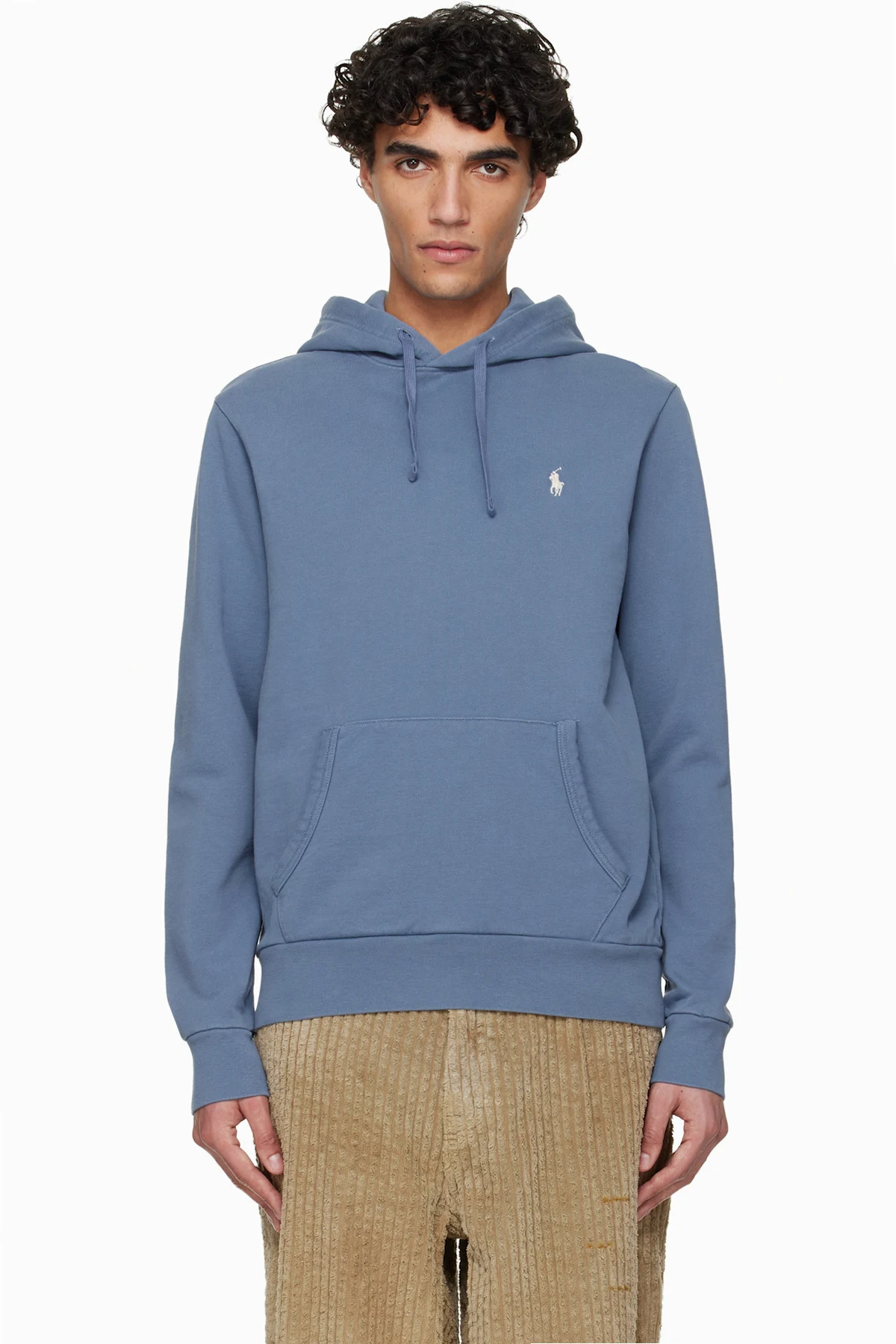 Blue Loopback Fleece Hoodie