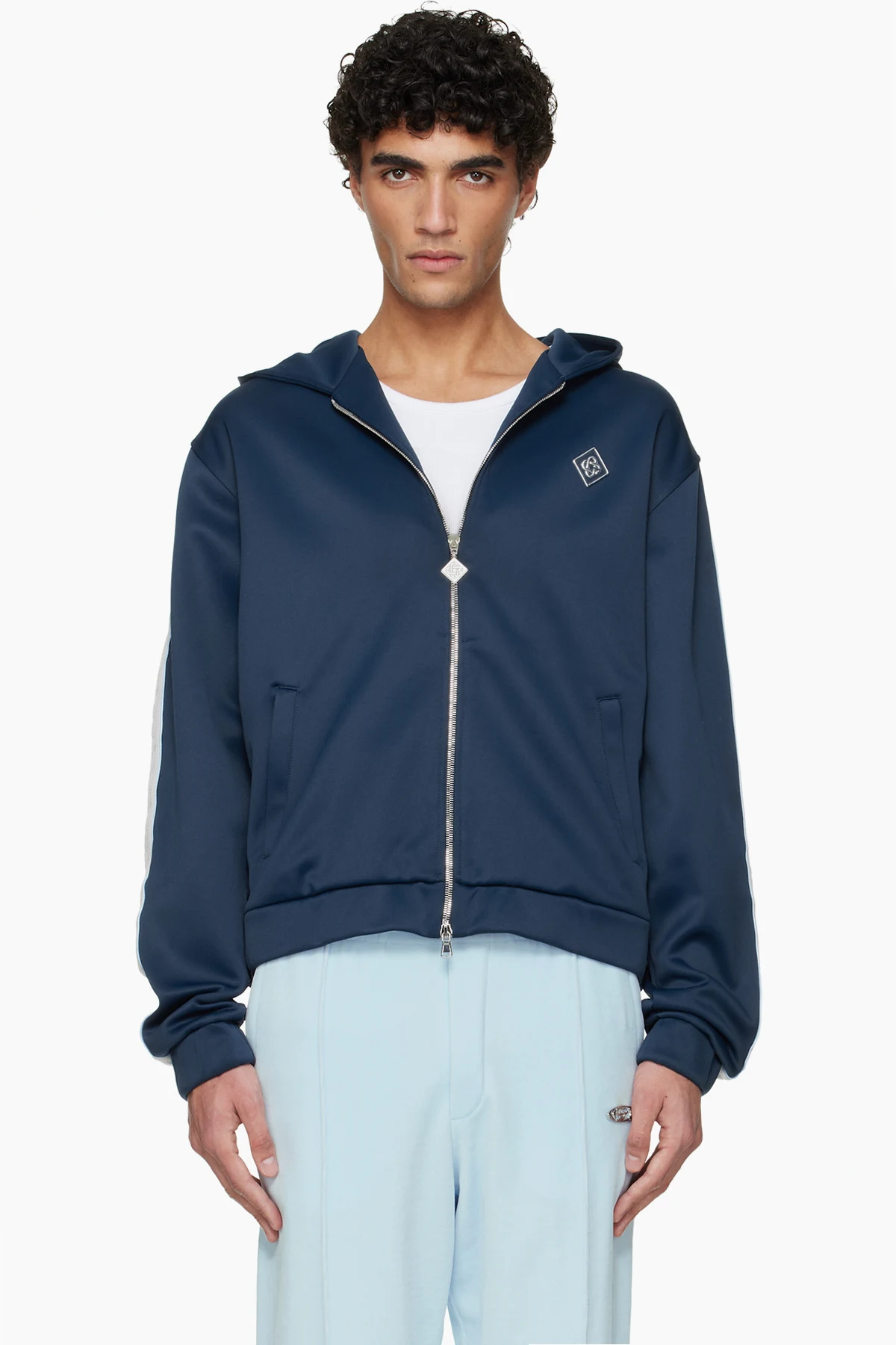 Navy Scuba Zip Track Jacket