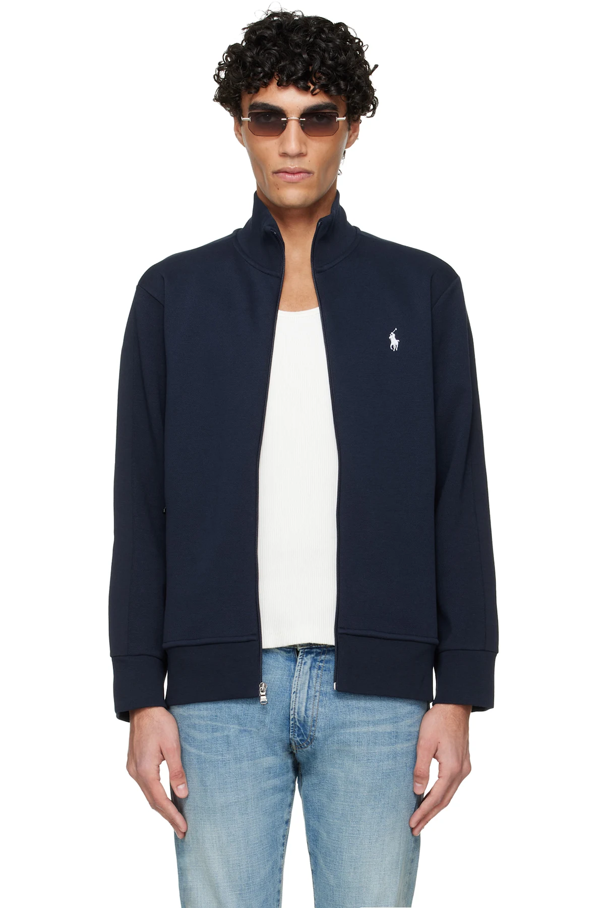 Navy Double-Knit Jacket