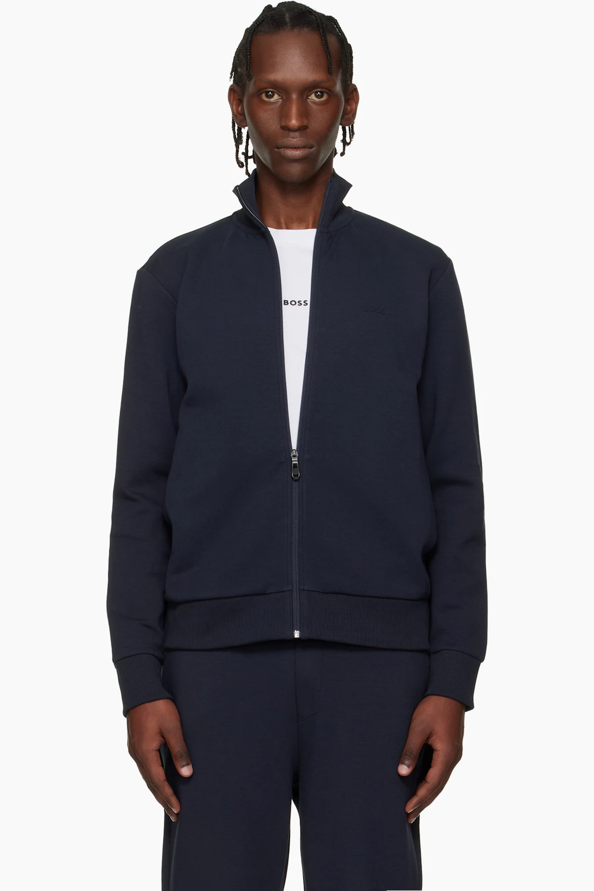 Navy Zip Sweatshirt