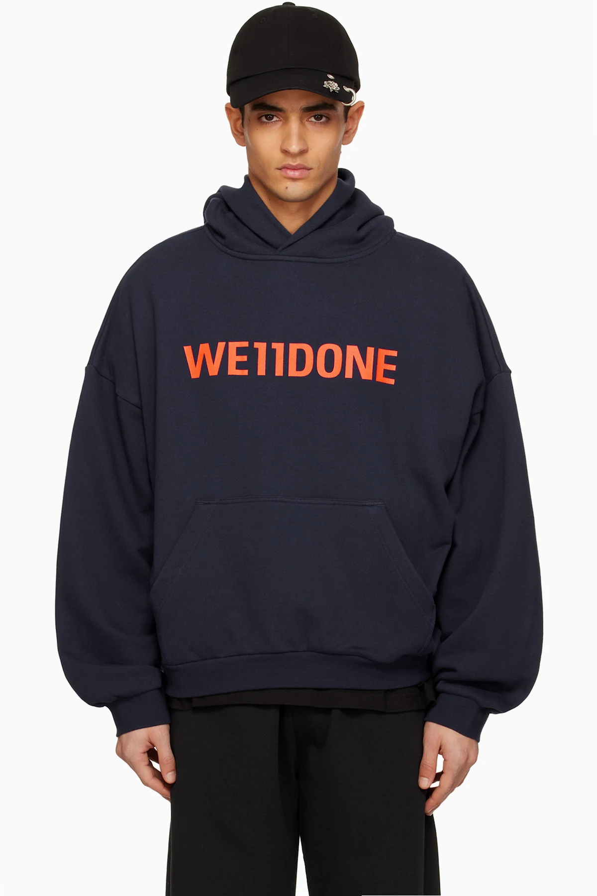 Navy 'WE11DONE' Hoodie