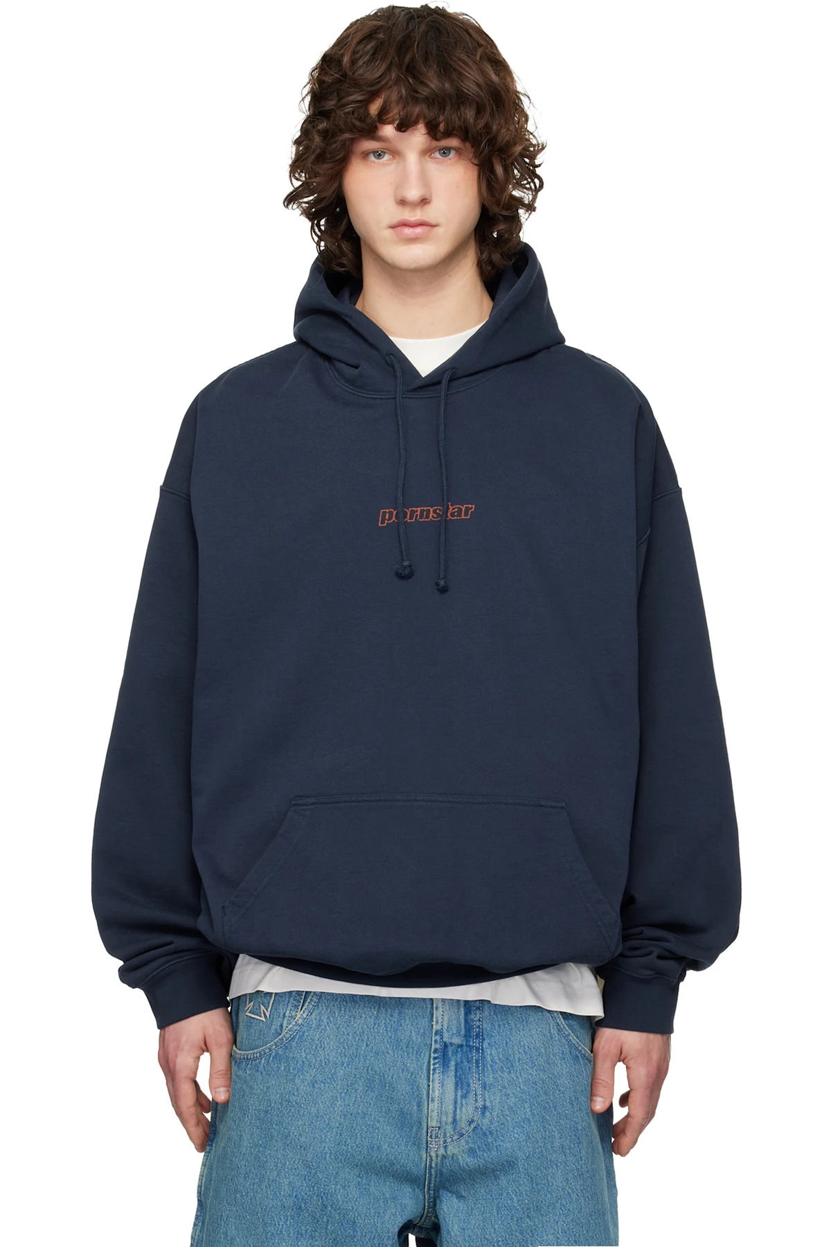 Navy 'Pornstar' Hoodie