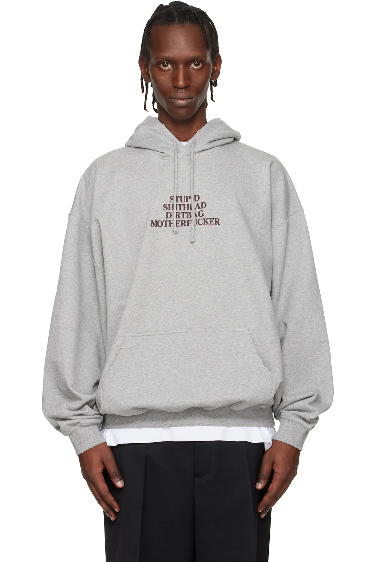 Gray 'MF' Hoodie