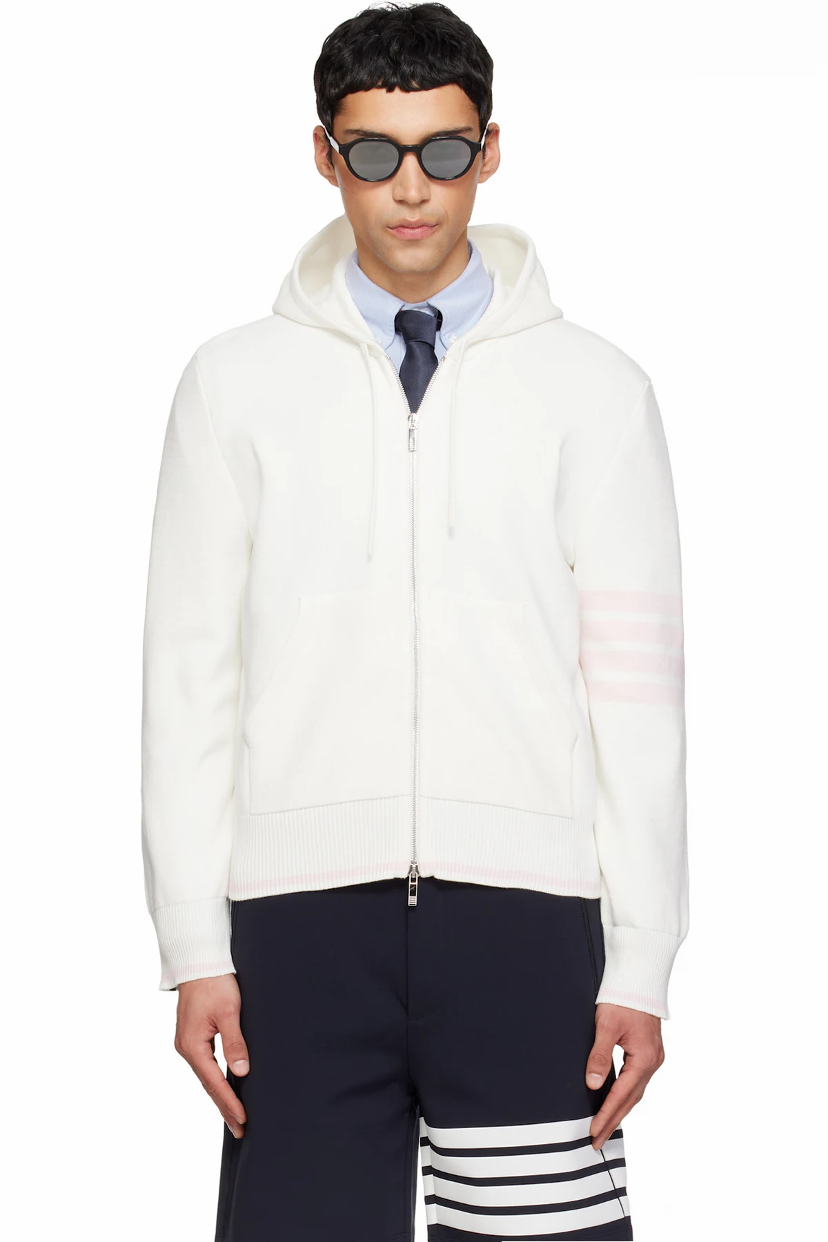 Off-White Milano Stitch Zip Hoodie