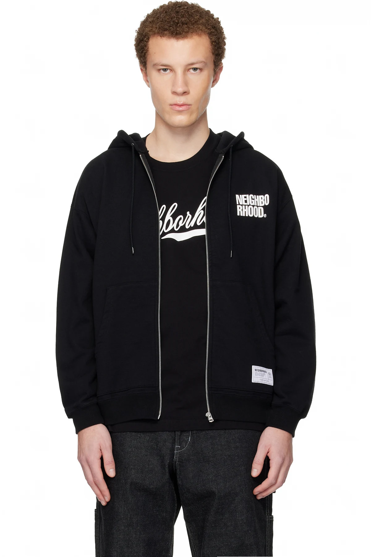 Black Classic Sweat Zip Hoodie