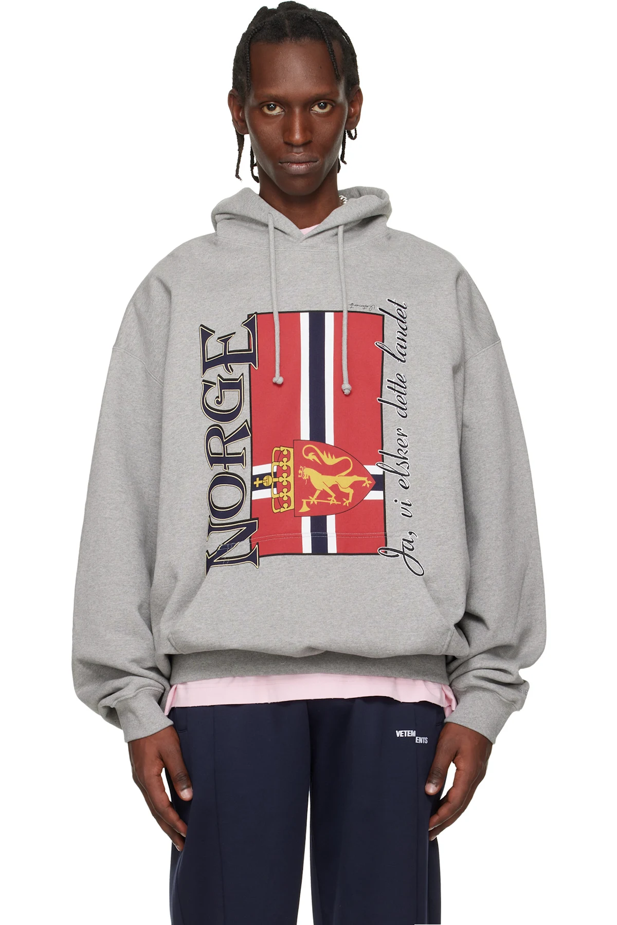 Gray 'Norway' Tourist Hoodie