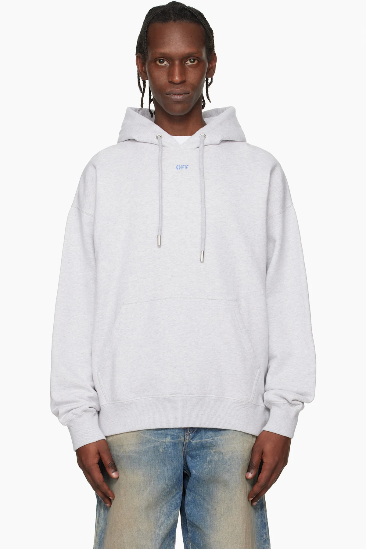 Gray Stencil Arrow Skate Hoodie