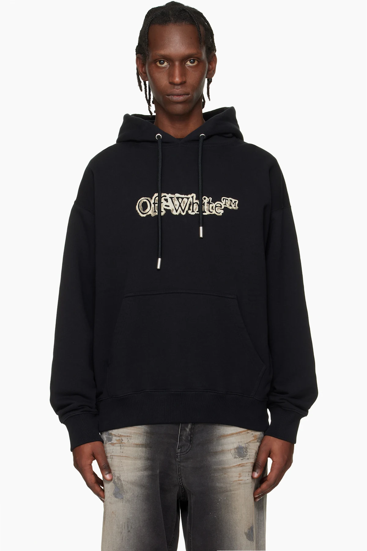 Black Cloudy Arrow Skate Hoodie