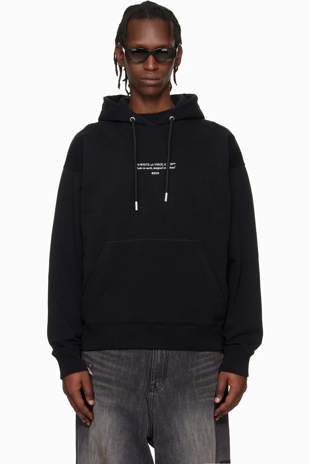 Black Statement Skate Hoodie