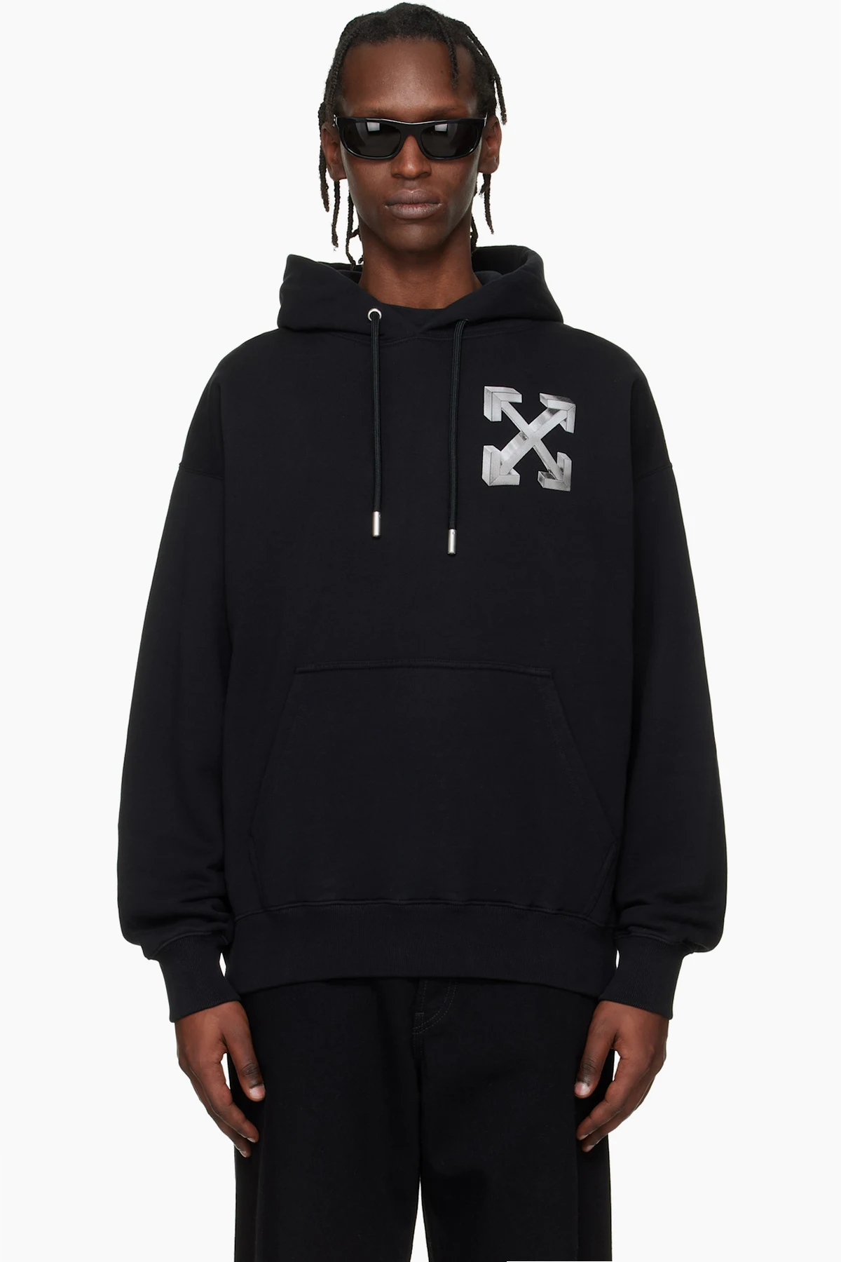 Black Metal 'OFF' Skate Hoodie