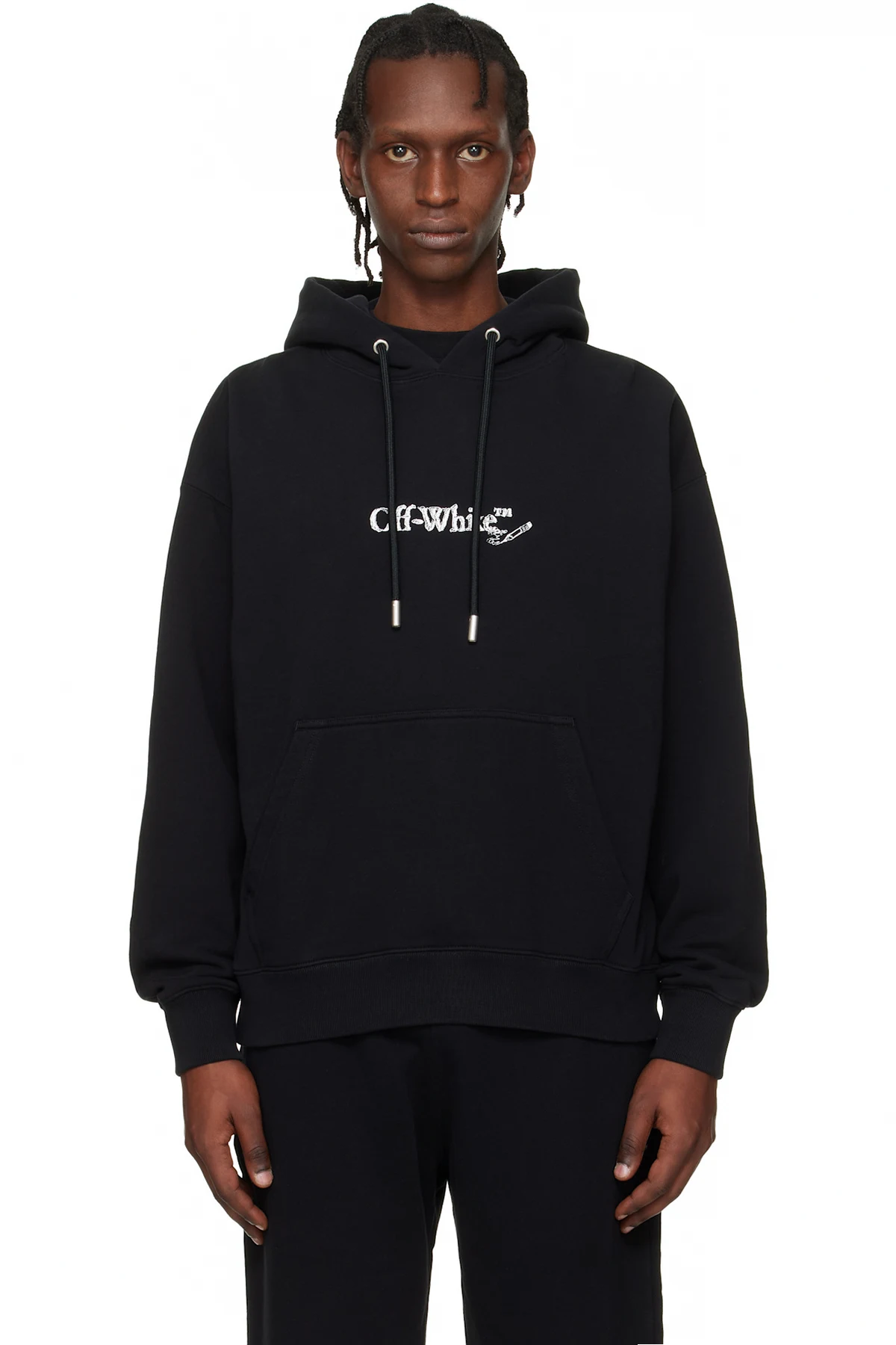 Black Scribble Arrow Skate Hoodie