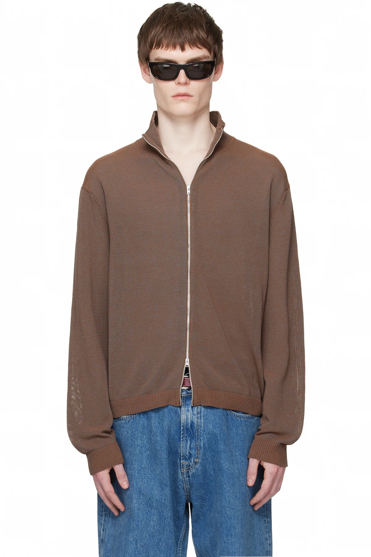 Brown Float Funnel Track Jacket
