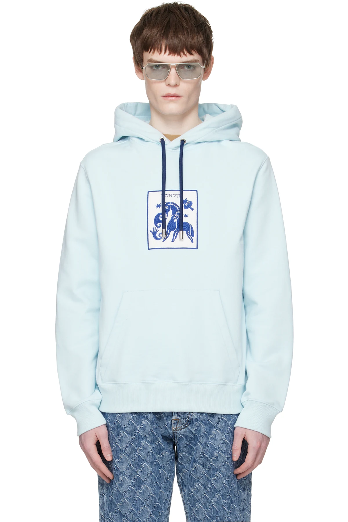 Blue Lunar Year Horse Hoodie