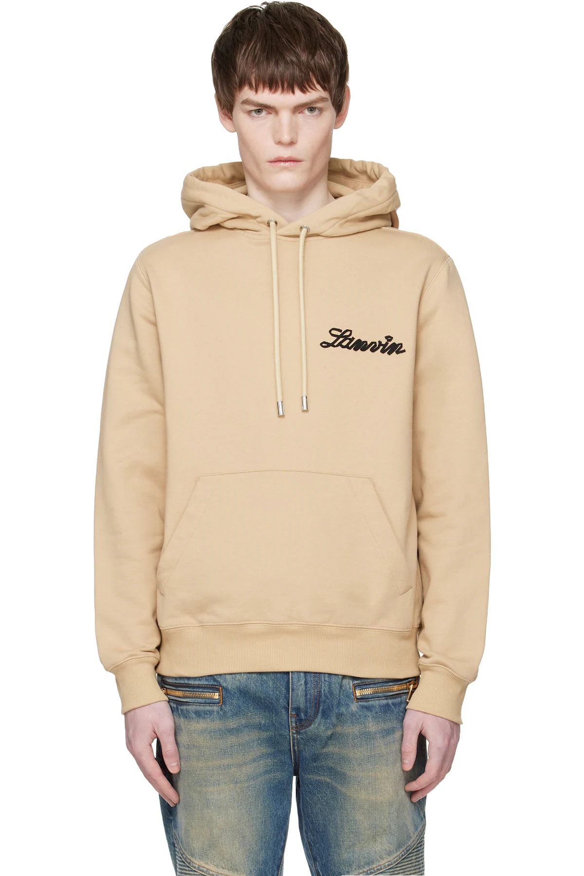 Tan 'Lanvin Ribbon' Hoodie