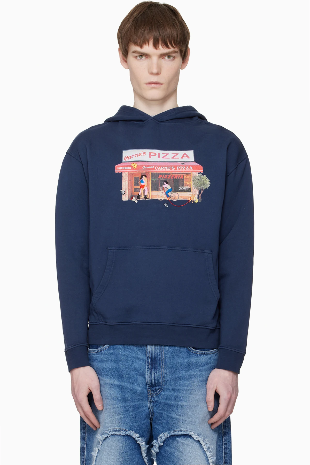 Navy Hot Slice Hoodie